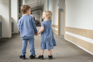 Bündchen Rauchblau 0,1 m ABVERKAUF