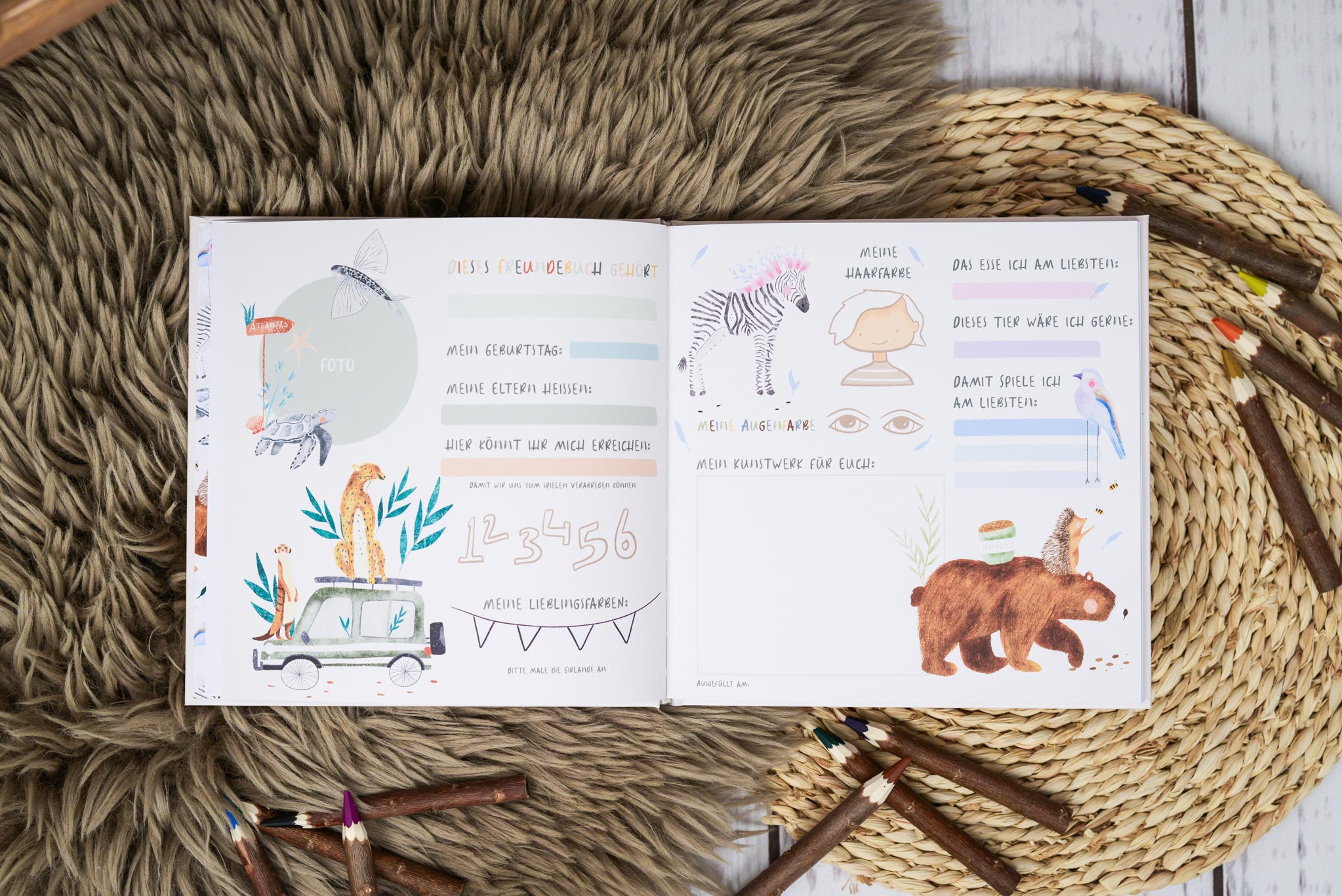 Kindergarten Freundebuch ABVERKAUF