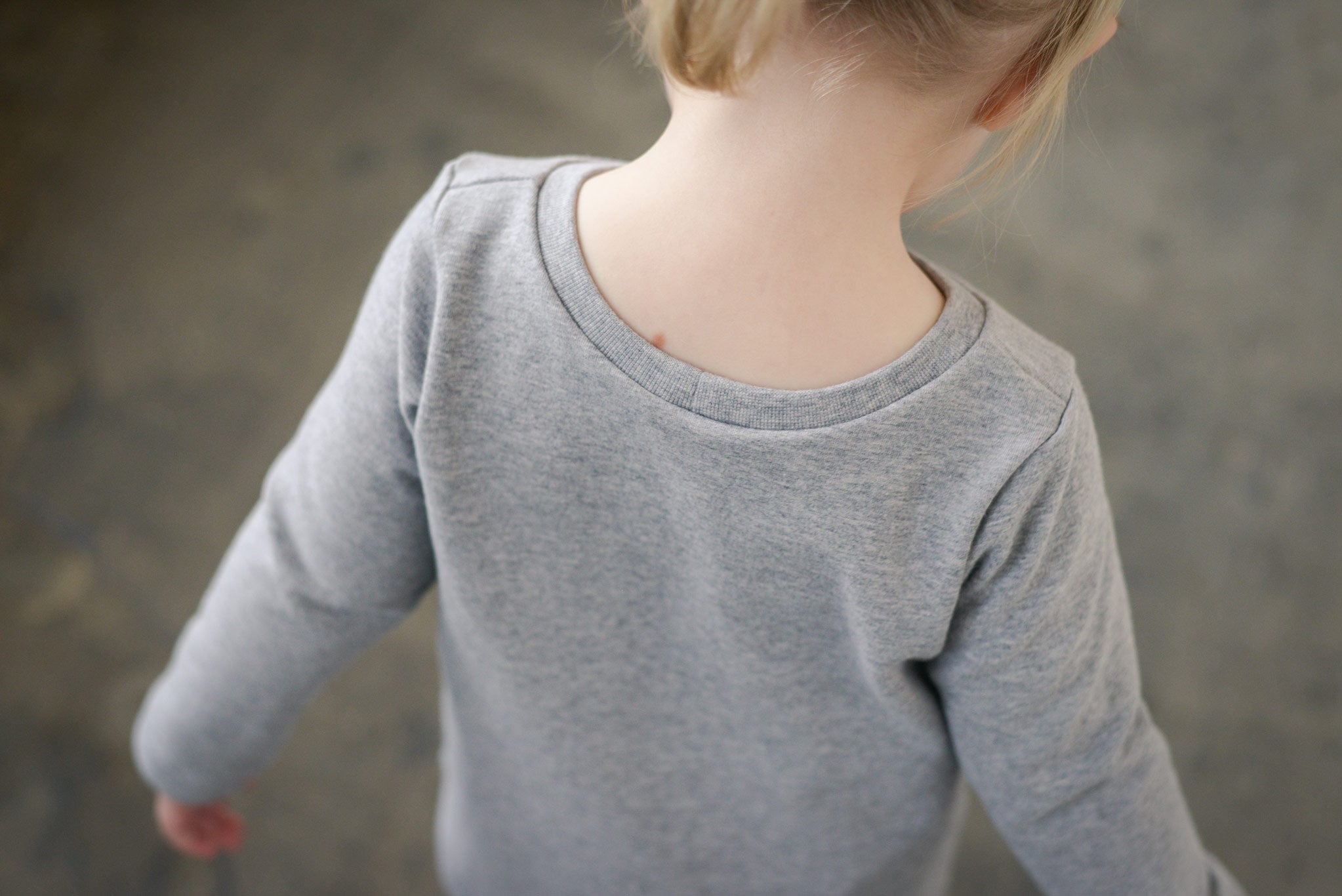 Bündchen meliert Hellgrau 0,1 m