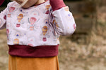 Lade das Bild in den Galerie-Viewer, BIO Jersey &quot;Himmelsgondeln&quot; rosa 0,5 m
