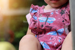 Lade das Bild in den Galerie-Viewer, BIO Jersey &quot;Libellenmeer&quot; rosa 0,5 m
