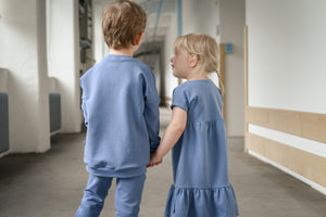 Bündchen Rauchblau 0,1 m ABVERKAUF