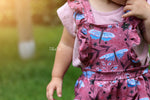 Lade das Bild in den Galerie-Viewer, BIO Jersey &quot;Libellenmeer&quot; rosa 0,5 m
