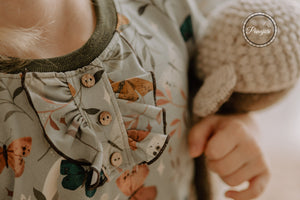 BIO Jersey "Vintage Butterfly" 0,5 m
