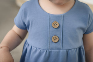 Jersey Rauchblau 0,1 m ABVERKAUF