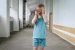 Lade das Bild in den Galerie-Viewer, French Terry Teal 0,1 m
