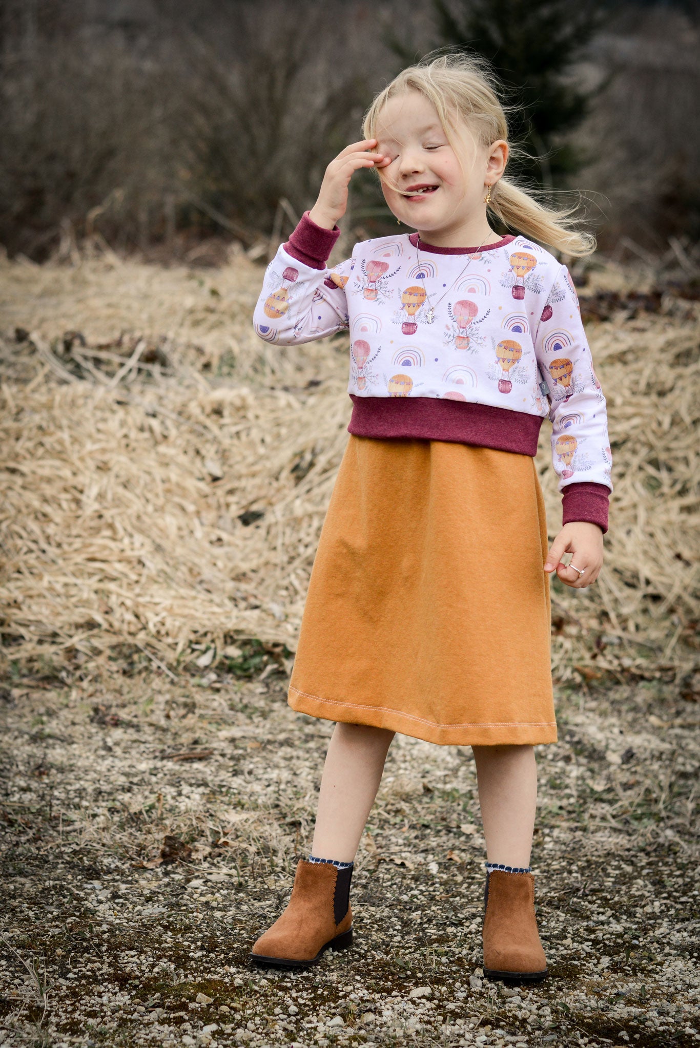 BIO Jersey "Himmelsgondeln" rosa 0,5 m