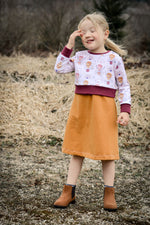 Lade das Bild in den Galerie-Viewer, BIO Jersey &quot;Himmelsgondeln&quot; rosa 0,5 m
