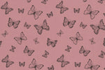 Lade das Bild in den Galerie-Viewer, Musselin Altrosa Schmetterlinge 0,5 m
