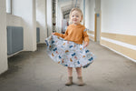 Lade das Bild in den Galerie-Viewer, BIO Jersey &quot;Vintage Butterfly&quot; 0,5 m
