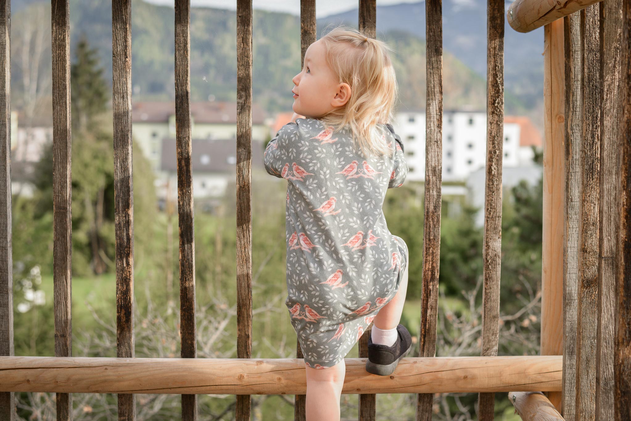 Supersoft Premium French Terry "Spatzenliebe" olive 0,5 m