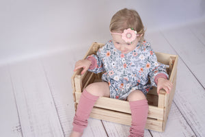 French Terry "Modern Roses" mint 0,5 m