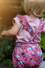 Lade das Bild in den Galerie-Viewer, BIO Jersey &quot;Libellenmeer&quot; rosa 0,5 m
