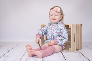 French Terry "Modern Roses" mint 0,5 m