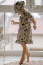Lade das Bild in den Galerie-Viewer, BIO Jersey &quot;Vintage Butterfly&quot; 0,5 m
