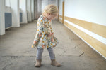 Lade das Bild in den Galerie-Viewer, Ripp Jersey &quot;Vintage Flowers&quot; klein 0,5 m
