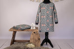Lade das Bild in den Galerie-Viewer, Supersoft Premium French Terry &quot;Spatzenliebe&quot; olive 0,5 m
