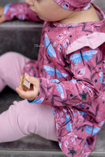 Lade das Bild in den Galerie-Viewer, BIO Jersey &quot;Libellenmeer&quot; rosa 0,5 m
