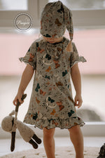 Lade das Bild in den Galerie-Viewer, BIO Jersey &quot;Vintage Butterfly&quot; 0,5 m
