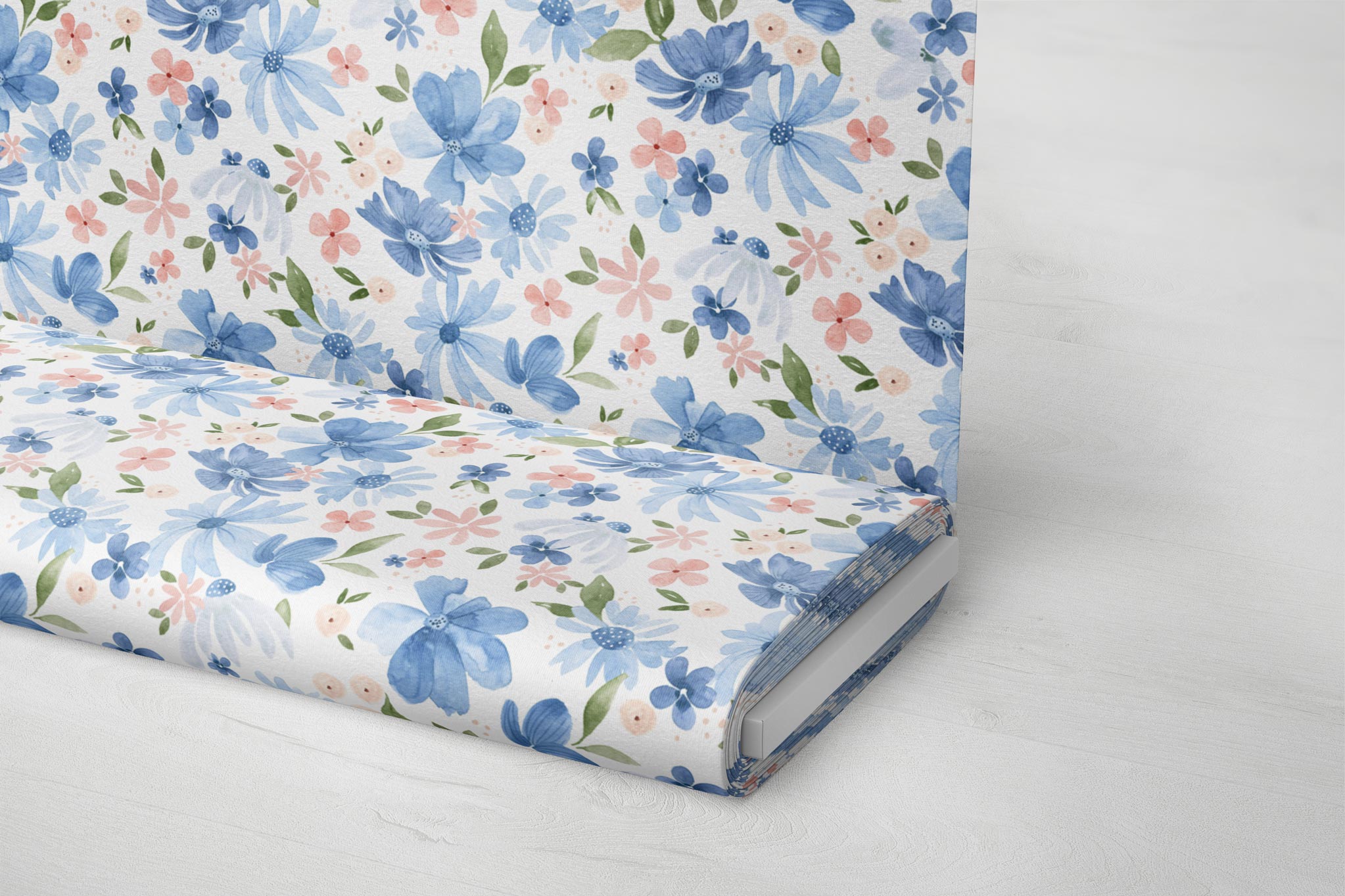 Premium BIO Jersey "Tender Flowers" spring 0,5 m