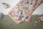 Lade das Bild in den Galerie-Viewer, Premium BIO Jersey &quot;Vintage Flowers&quot; delicate blush klein 0,5 m
