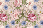 Lade das Bild in den Galerie-Viewer, Premium BIO Jersey &quot;Vintage Flowers&quot; delicate blush klein 0,5 m
