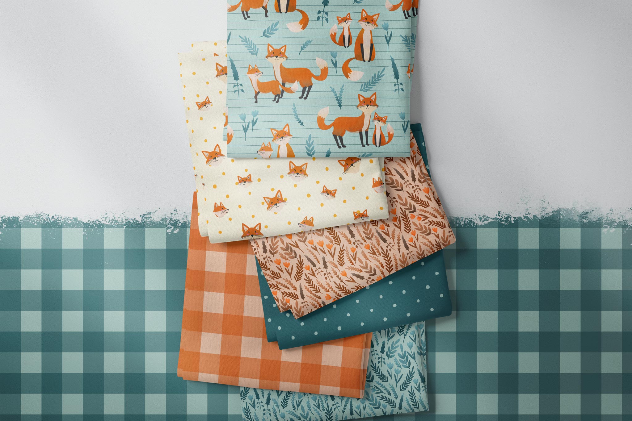 BIO French Terry "Fox Meadows" COLLECTION 0,5m
