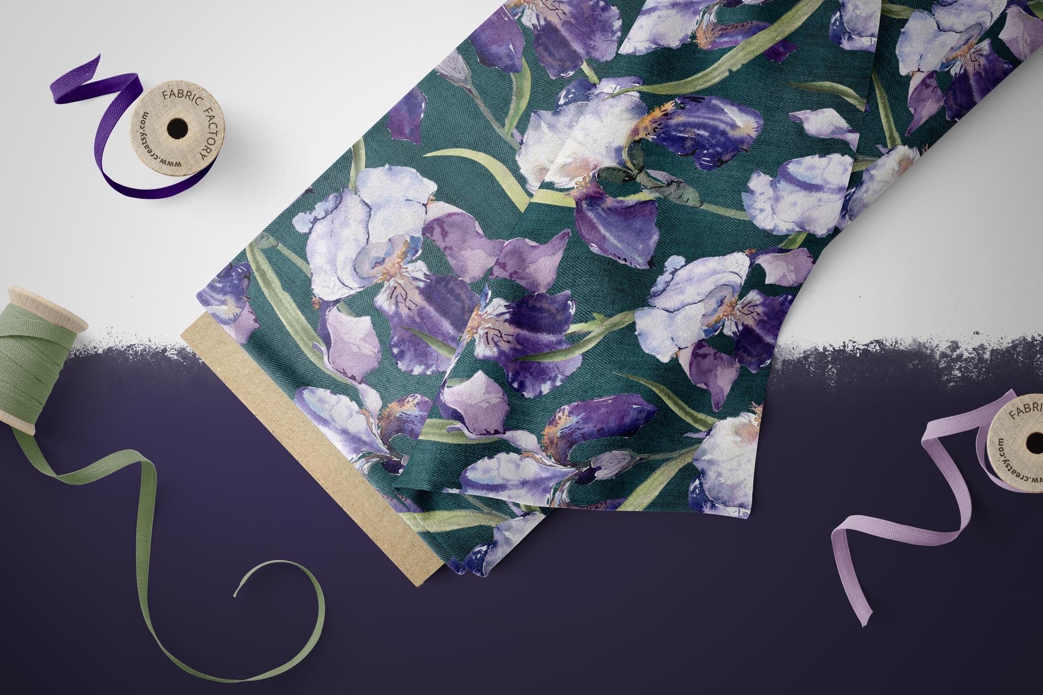 BIO French Terry "Fleur de lis" COLLECTION 0,5m