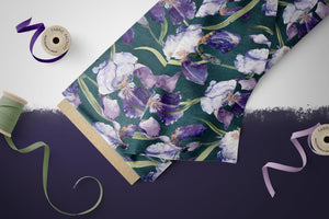 BIO French Terry "Fleur de lis" COLLECTION 0,5m