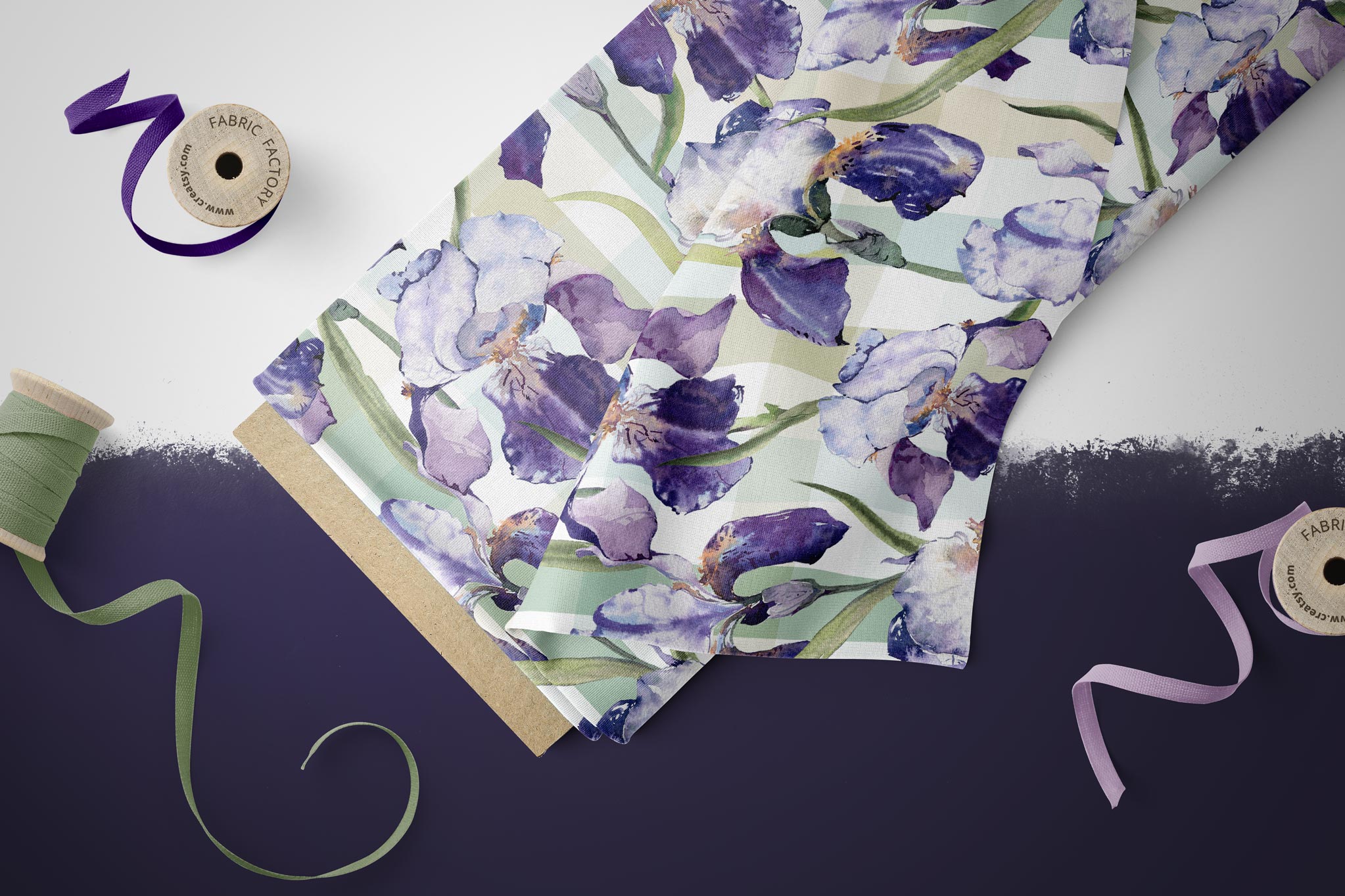 BIO French Terry "Fleur de lis" COLLECTION 0,5m