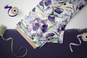 BIO French Terry "Fleur de lis" COLLECTION 0,5m