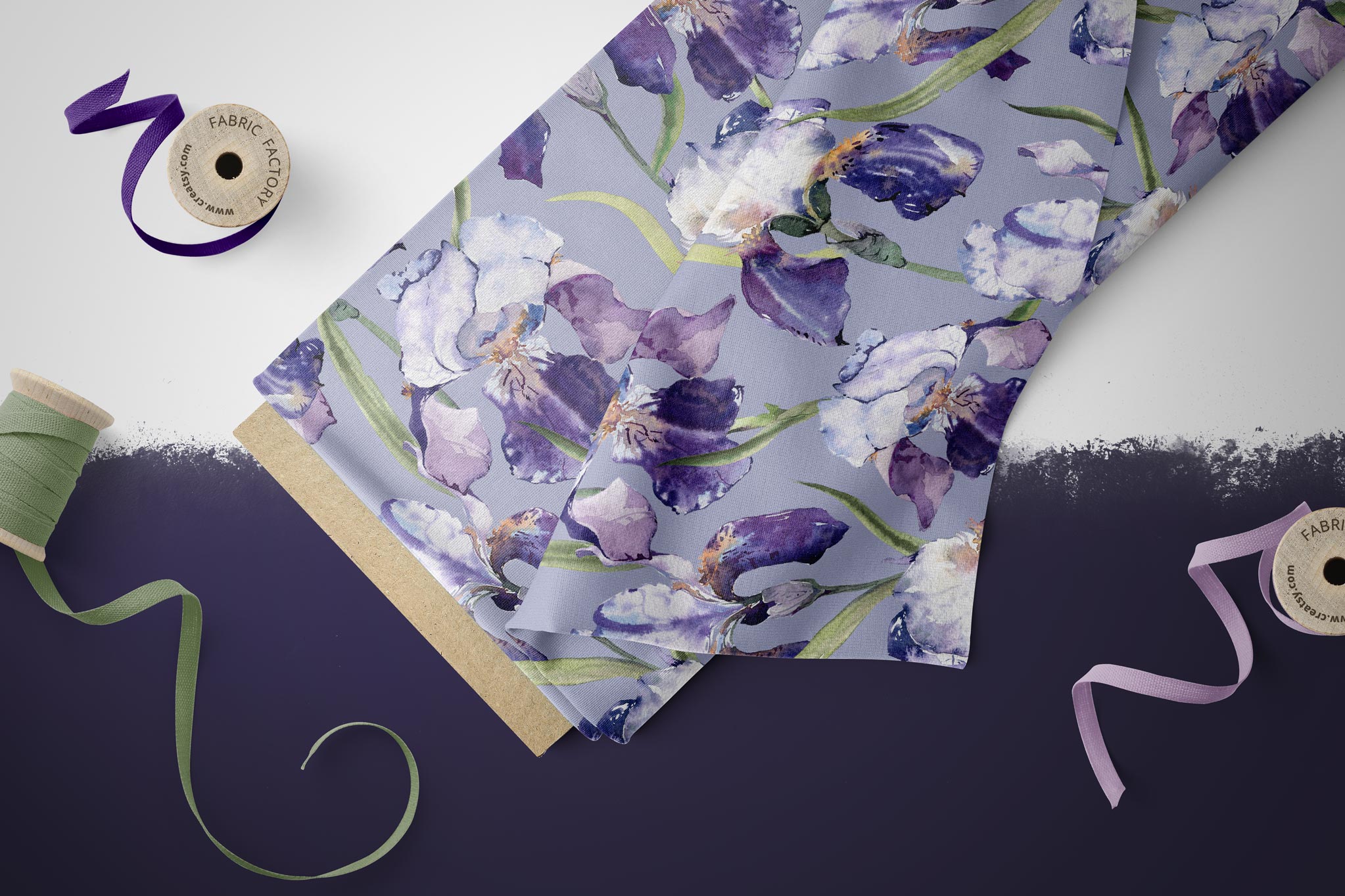 BIO French Terry "Fleur de lis" COLLECTION 0,5m