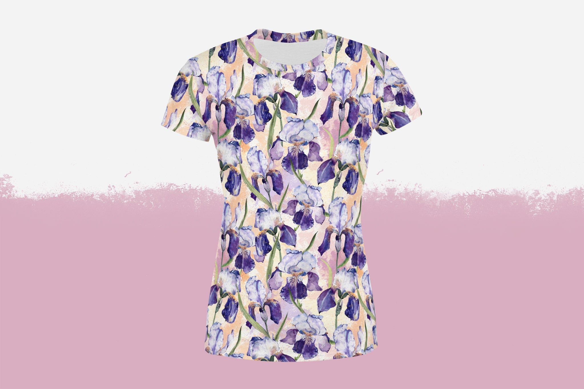 Shirt Damen "Fleur de lis" pastel