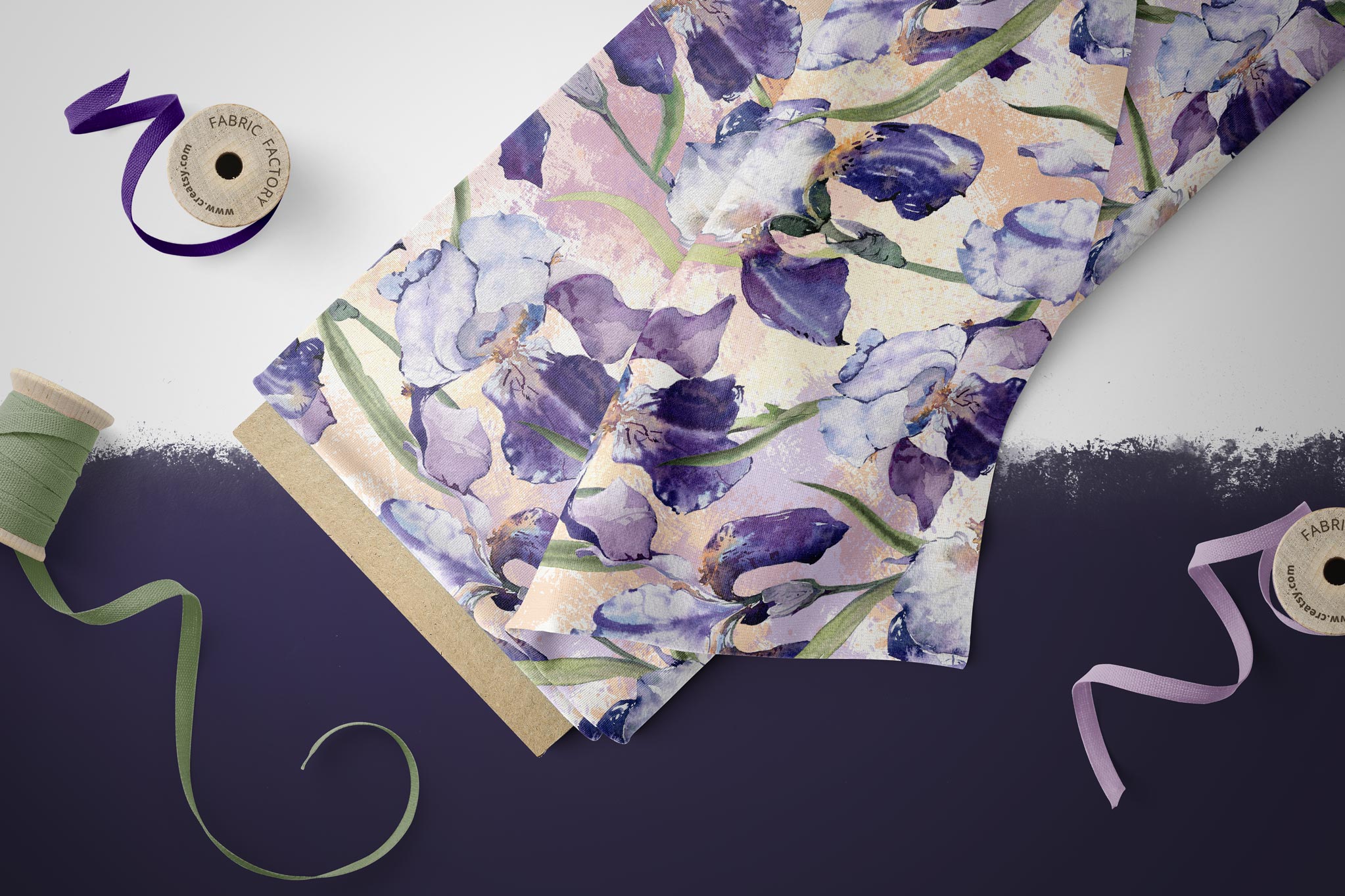 BIO French Terry "Fleur de lis" COLLECTION 0,5m