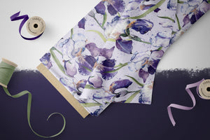BIO French Terry "Fleur de lis" COLLECTION 0,5m
