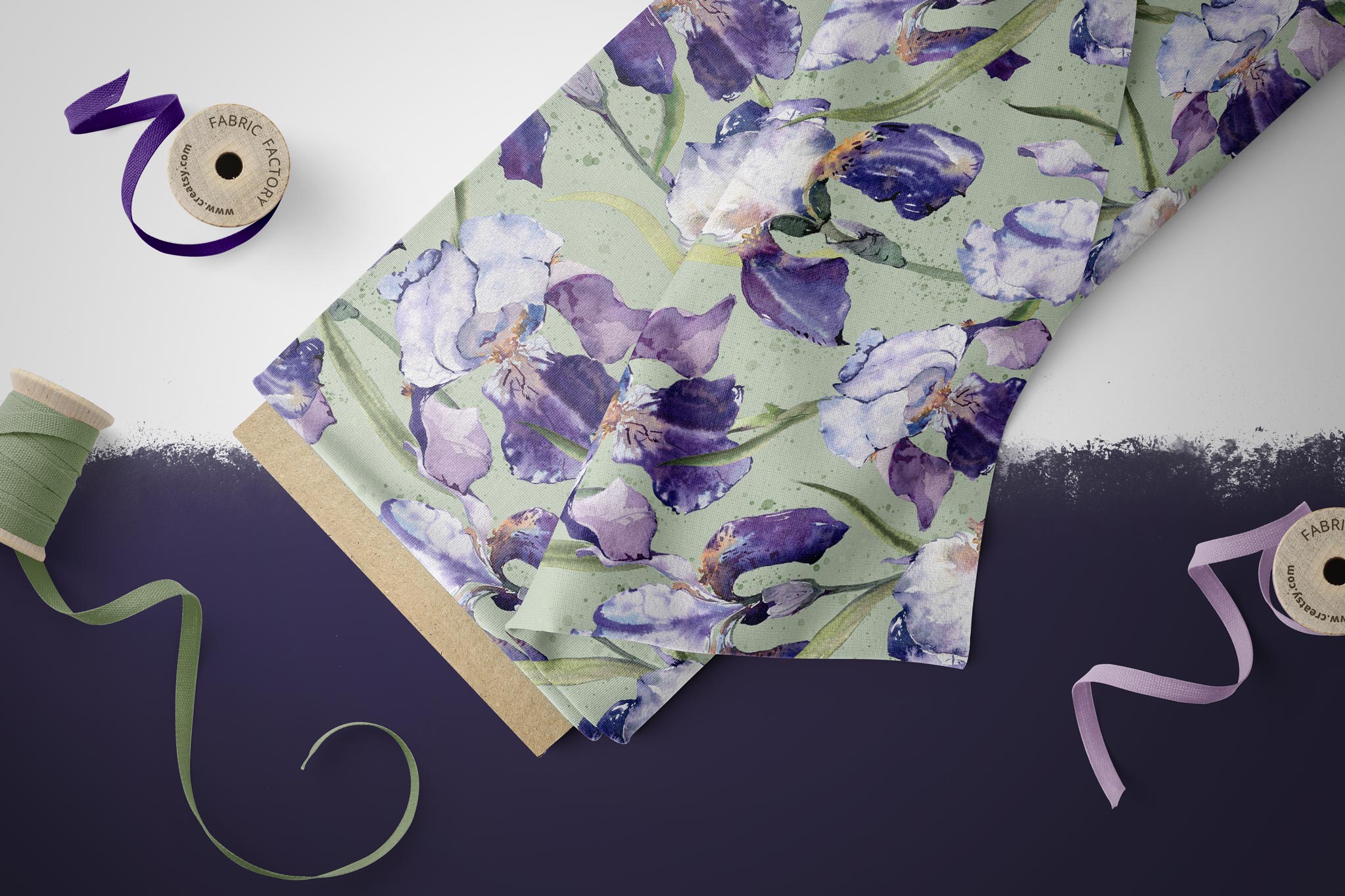 BIO French Terry "Fleur de lis" COLLECTION 0,5m