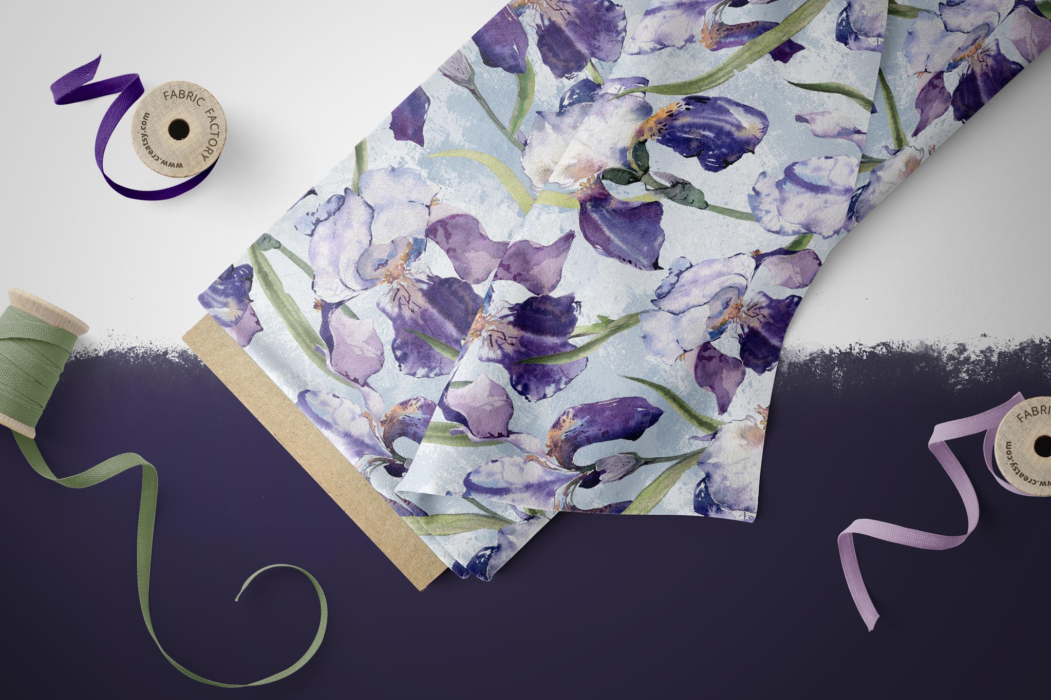 BIO French Terry "Fleur de lis" COLLECTION 0,5m