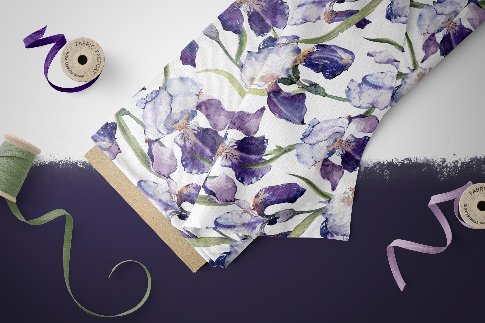 BIO French Terry "Fleur de lis" COLLECTION 0,5m