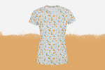 Lade das Bild in den Galerie-Viewer, Shirt Damen &quot;Gun Gale&quot; aquamarin Blumen
