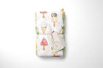 Lade das Bild in den Galerie-Viewer, Musselin &quot;Happy Ice Cream&quot; white 0,5 m
