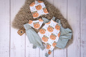 Premium BIO Jersey "Bruno Braunbär" weiß 0,5 m
