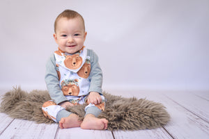 Premium BIO Jersey "Bruno Braunbär" weiß 0,5 m