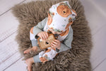 Lade das Bild in den Galerie-Viewer, Premium BIO Jersey &quot;Bruno Braunbär&quot; weiß 0,5 m
