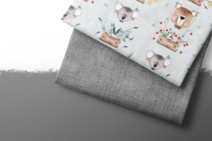 Premium BIO French Terry "Beautiful Burlap" Schiefer 0,5 m