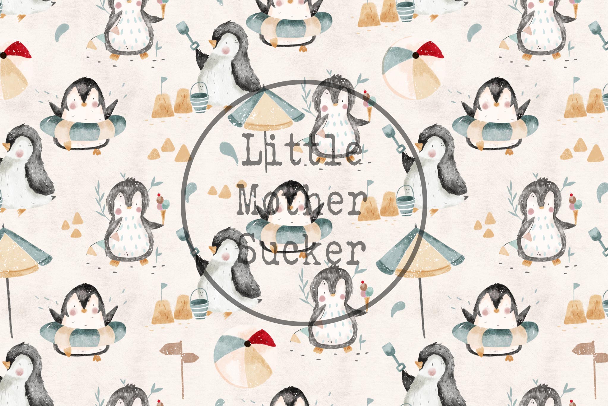 BIO French Terry "Pete Penguin" 0,5 m