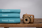 Lade das Bild in den Galerie-Viewer, French Terry Teal 0,1 m
