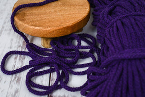 Baumwollkordel rund 5mm iris