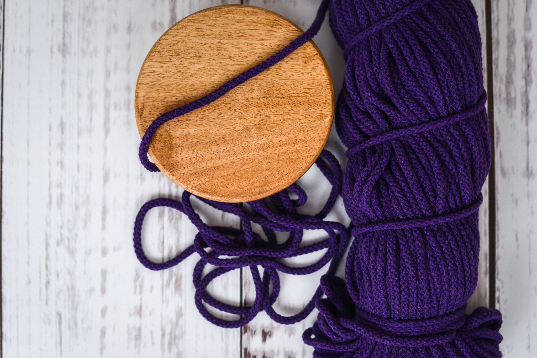 Baumwollkordel rund 5mm iris
