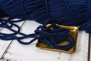 Baumwollkordel rund 5mm denim