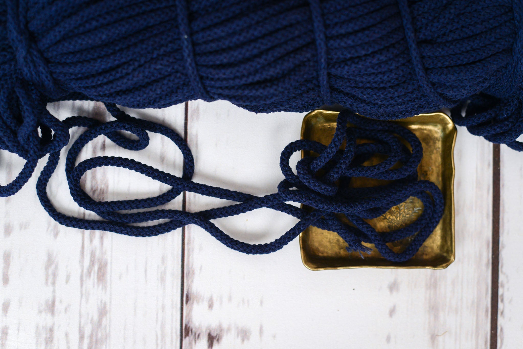 Baumwollkordel rund 5mm denim